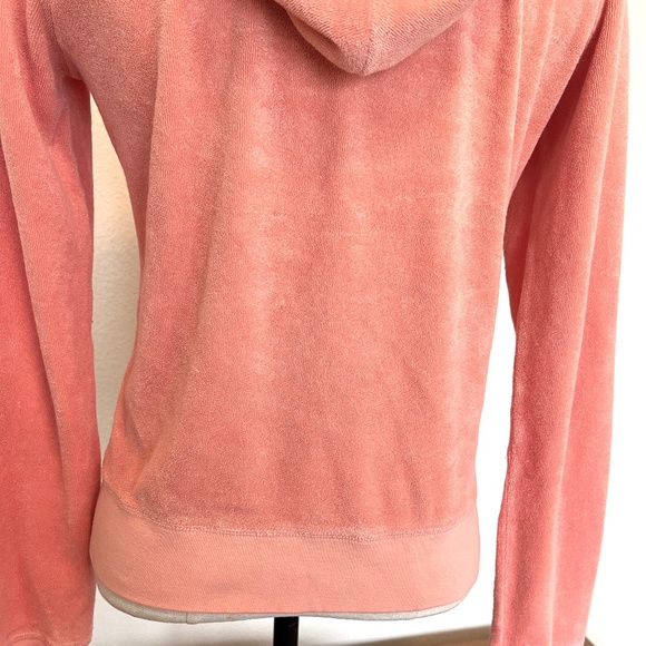 Retro Juicy Couture Terry Hoodie - Tangerine - Size Medium - Picture 6 of 11